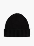 Black Hilfiger Flag Beanie with Cashmere  Men