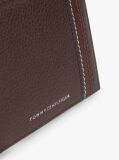 Brown Leather Bifold Card And Coin Holder  Men
