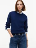 Black Modern TH Monogram Buckle Leather Belt  Women