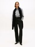 Black TH Monogram Frayed Scarf  Women