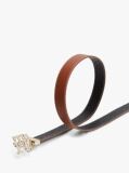 Multi TH Monogram Buckle Reversible Leather Belt  Women