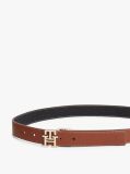 Multi TH Monogram Buckle Reversible Leather Belt  Women