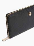 Black Hilfiger Icon Debossed Zip-Around Wallet  Women