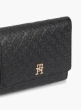 Black Hilfiger Icon Debossed Trifold Wallet  Women