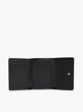 Black Hilfiger Icon Debossed Trifold Wallet  Women