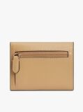 Beige Modern TH Monogram Turn Lock Trifold Wallet  Women