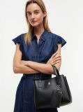 Black Hilfiger Icon TH Monogram Crossbody Satchel  Women