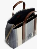 Blue City TH Monogram Jacquard Satchel  Women