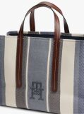 Blue City TH Monogram Jacquard Satchel  Women