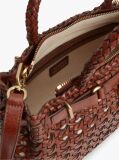 Brown The American Icon Braided Leather Tote Bag  Women