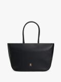 Black Hilfiger Icon Logo Tape Tote Bag  Women