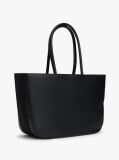 Black Hilfiger Icon Logo Tape Tote Bag  Women