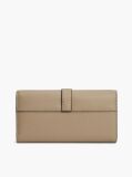 Beige TH Monogram Flap Wallet  Women