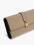 Beige TH Monogram Flap Wallet  Women