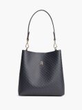 Blue Hilfiger Icon Debossed Shoulder Bag  Women
