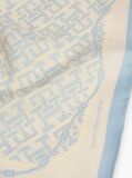 Blue TH Monogram Pure Silk Square  Women