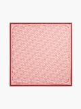 Red TH Monogram Pure Silk Square  Women