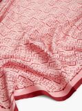 Red TH Monogram Pure Silk Square  Women