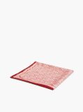 Red TH Monogram Pure Silk Square  Women