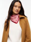 Red TH Monogram Pure Silk Square  Women