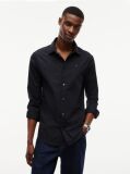 Black Stretch Slim Fit Shirt  Men