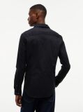 Black Stretch Slim Fit Shirt  Men