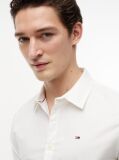 White Stretch Slim Fit Shirt  Men