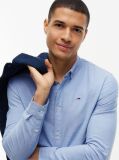 Blue Stretch Organic Cotton Slim Fit Shirt  Men