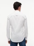 White Stretch Organic Cotton Slim Fit Shirt  Men