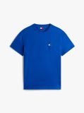 Blue Tommy Badge Crew Neck T-Shirt  Men