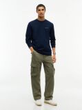 Blue Linear Logo Slim Long-Sleeve T-Shirt  Men