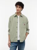 Green Brick Cord Overshirt Extended  Men