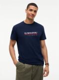 Blue Logo Jersey Crew Neck T-Shirt  Men