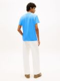 Blue Tommy Flag Crew Neck T-Shirt  Men