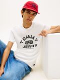 White Graphic Crew Neck Jersey T-Shirt  Men