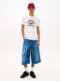 White Graphic Crew Neck Jersey T-Shirt  Men