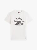 White Graphic Crew Neck Jersey T-Shirt  Men
