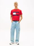 Red Flag Badge Jersey Crew Neck T-Shirt  Men