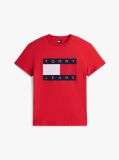 Red Flag Badge Jersey Crew Neck T-Shirt  Men