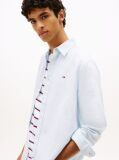Blue Regular Fit Linen Blend Shirt  Men