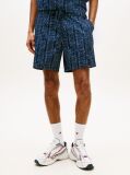 Blue Print Poplin Relaxed Shorts  Men