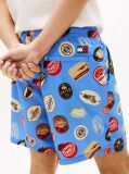 Multi Print Poplin Relaxed Shorts  Men