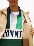 Beige Herringbone Twill Relaxed Zip-Thru Hooded Jacket  Men