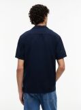 Blue Regular Fit Linen Blend Short Sleeve Shirt  Men
