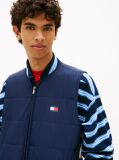 Blue Water Repellent Colour-Blocked Back Logo Gilet  Men