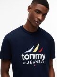 Blue Textured Jersey T-Shirt  Men