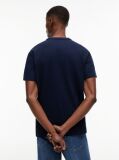 Blue Textured Jersey T-Shirt  Men