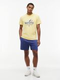 Yellow Textured Jersey T-Shirt  Men