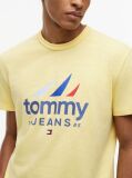 Yellow Textured Jersey T-Shirt  Men