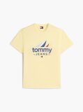 Yellow Textured Jersey T-Shirt  Men